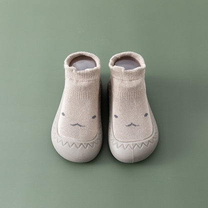 Baby Floor Shoes and Socks Autumn and Winter New Rubber Sole Lightweight Neonatal Soft Sole Walking Shoes Children's Socks