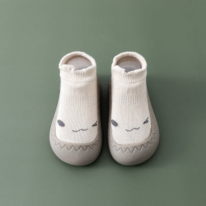 Baby Floor Shoes and Socks Autumn and Winter New Rubber Sole Lightweight Neonatal Soft Sole Walking Shoes Children's Socks